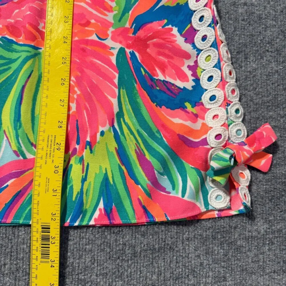 Lilly Pulitzer Vibrant Floral Mini Dress - Pink, Green, Blue